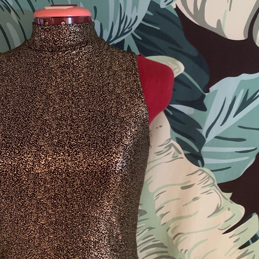 Disco gold body con dress